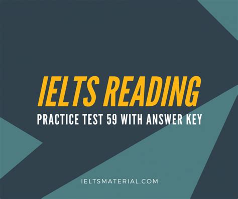 It is jointly managed by the British Council, IDP IELTS Australia and Cambridge Assessment English, 6 and was established in 1989. . Ielts reading test 59